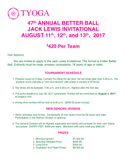 47th ANNUAL BETTER BALL JACK LEWIS