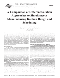 A Comparison of Different Solution Approaches to Simultaneous