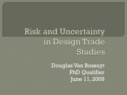 Design-Trade-Studies.. - Douglas Van Bossuyt`s Home Page