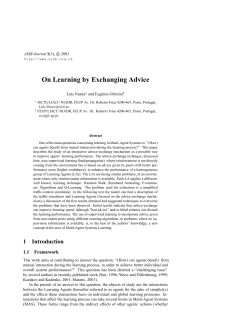On Learning by Exchanging Advice