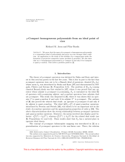 p-Compact homogeneous polynomials from an ideal point of view