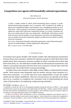 Competition over agents with boundedly rational expectations