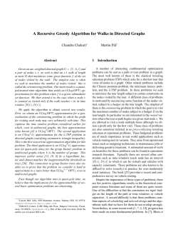 A Recursive Greedy Algorithm for Walks in Directed Graphs