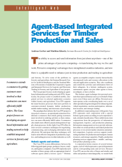 Agent-Based Integrated Services for Timber Production and Sales