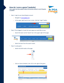 How do I score a game?