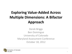 Exploring Value-Added Across Multiple Dimensions: A Bifactor