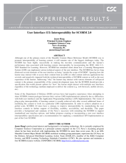 User Interface (UI) Interoperability for SCORM 2.0