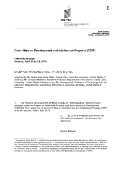 III. Primary and secondary patents