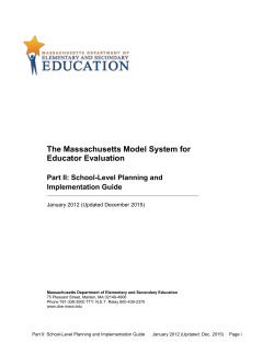 ESE Model System Part II: School