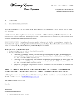 Seller Welcome Packet