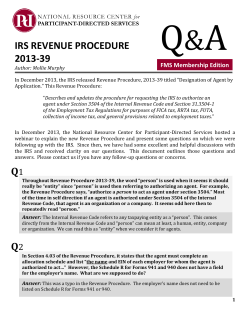 q1 q2 irs revenue procedure 2013-39
