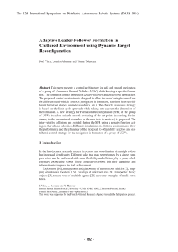 Adaptive Leader-Follower Formation in Cluttered Environment using