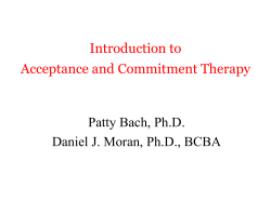 ABA - Association for Contextual Behavioral Science
