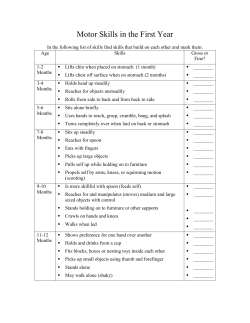Motor Skills in the First Year