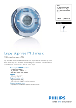 EXP2561/17 Philips Portable MP3-CD Player with 100