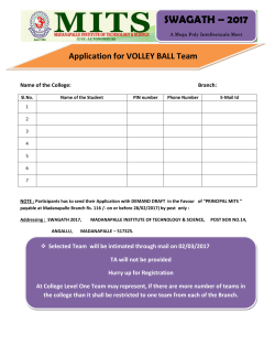 Application for VOLLEY BALL Team SWAGATH &ndash; 2017