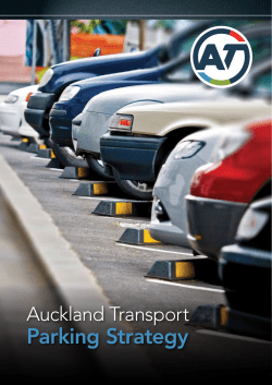 Parking Strategy - Auckland Transport