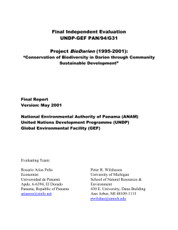 Informe de la Evaluaci&oacute;n Externa Final