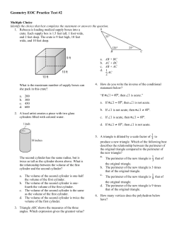 Geometry EOC Practice Test #2