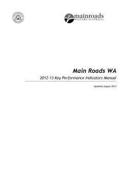 1. Community Satisfaction of Road Safety