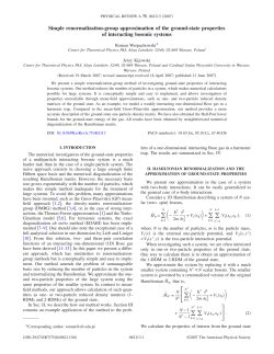 Simple renormalization-group approximation of the ground