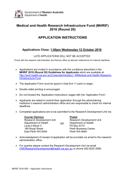 MHRIF 2016 (Round 20) Application Form (Word 176KB)