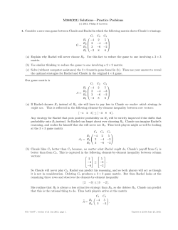 M340(921) Solutions&mdash;Practice Problems 1. Consider a zero