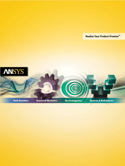 ANSYS corporate brochure.