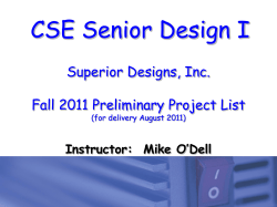 Fall 2011 Projects