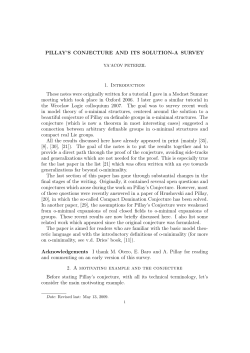 PILLAY`S CONJECTURE AND ITS SOLUTION