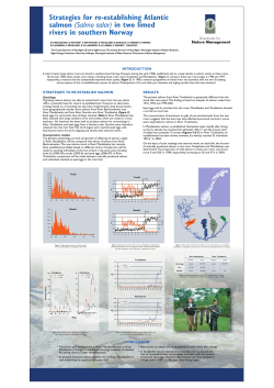 Strategies for re-establishing Atlantic salmon (Salmo salar) in two