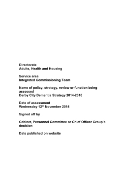 Equality Impact Assessment