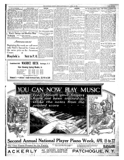 Second Annual National Player Piano Week, APR. 15 to 22 r 4