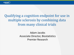 Patient Reported Outcomes (PRO)