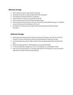 Offensive Strategy Defensive Strategy
