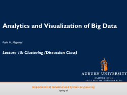 Analytics and Visualization of Big Data