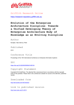 Evolution of the Enterprise Architecture Discipline