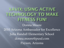 XaviX: Using Active Technology to Make Fitness Fun!