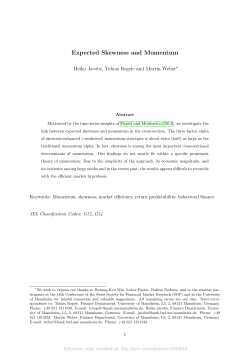 Expected Skewness and Momentum