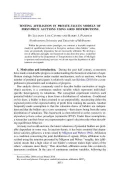 Testing affiliation in private-values models of first