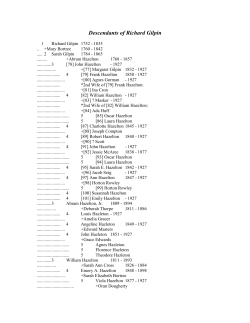 Descendants of Richard Gilpin