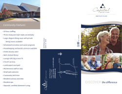 DISCOVER the di erence - Capital Senior Living