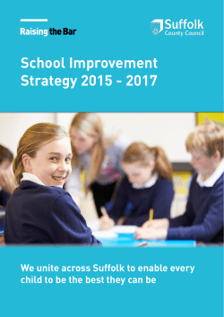 School Improvement Strategy 2015 - 2017