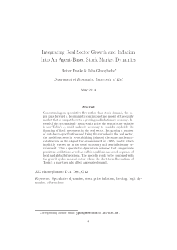 Integrating Real Sector Growth and Inflation Into An Agent