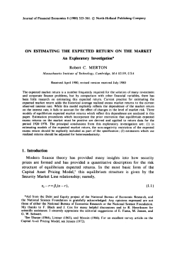On Estimating the Expected Return on the Market