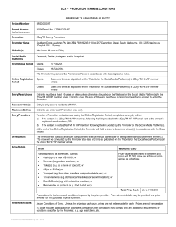 Attachment A to Trade Promotion Guidelines (SG0998
