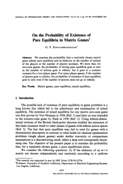 On the probability of existence of pure equilibria in matrix games