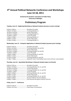 Module 1. Basics of Network Analysis