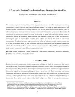Lossless and Near-Lossless Image Compression with