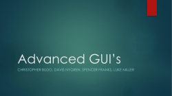 Advanced GUI*s - Rose